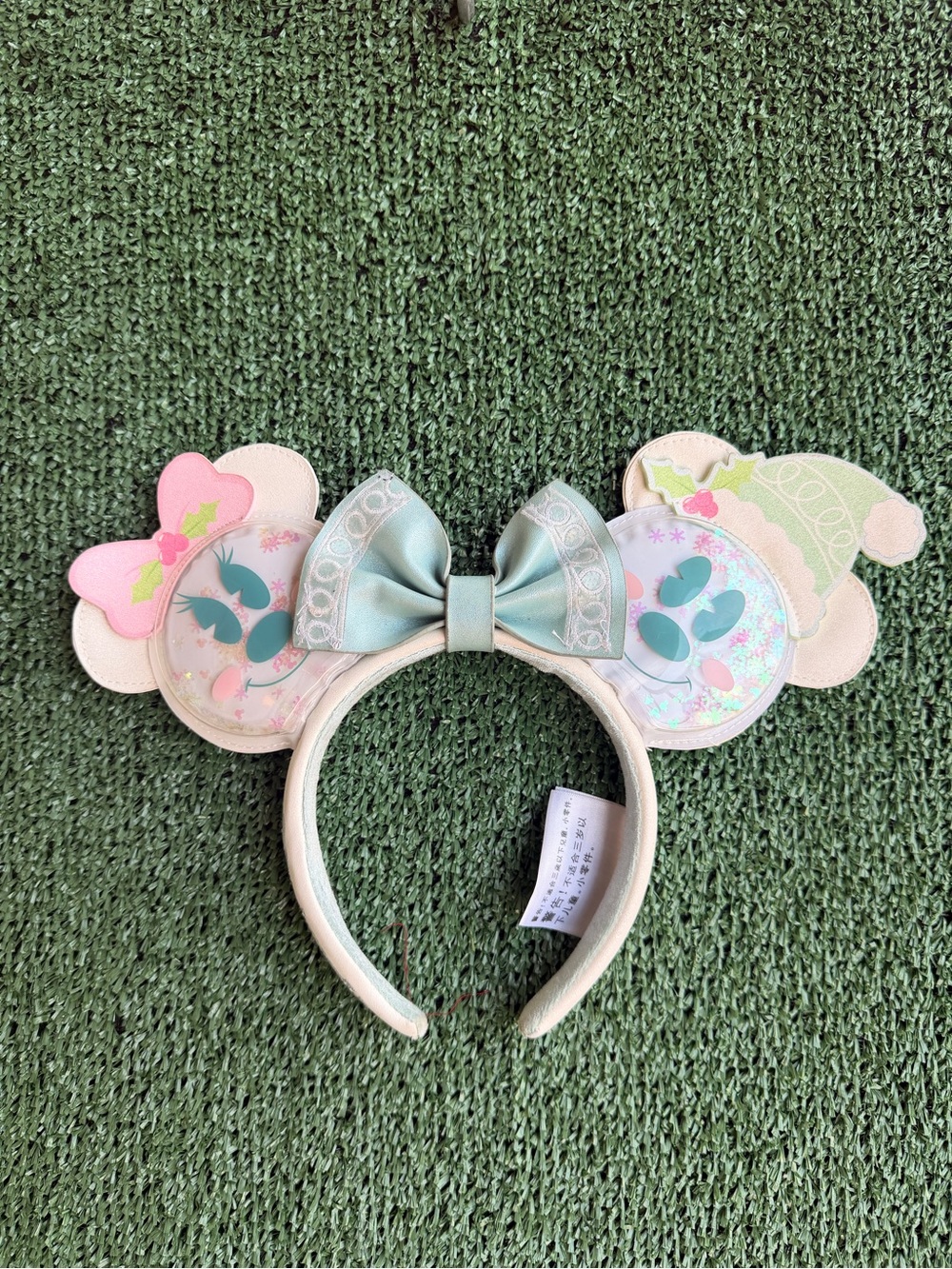 Disney- Parks Mickey & Minnie Mouse Pastel Snowman Ears Loungefly Headband US
